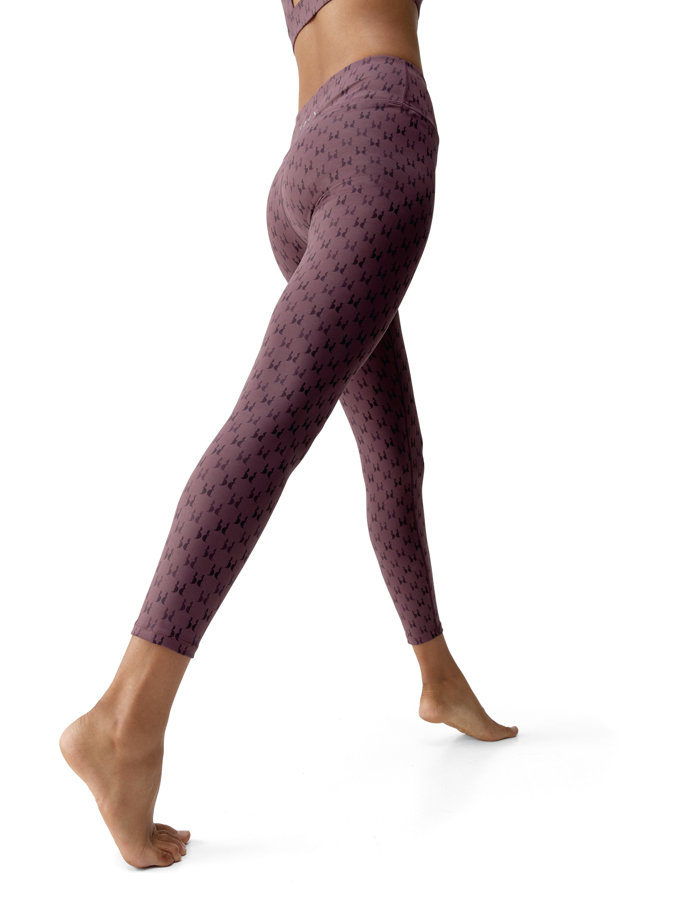 Born Skinny Leggings 'Monogram' in Purple