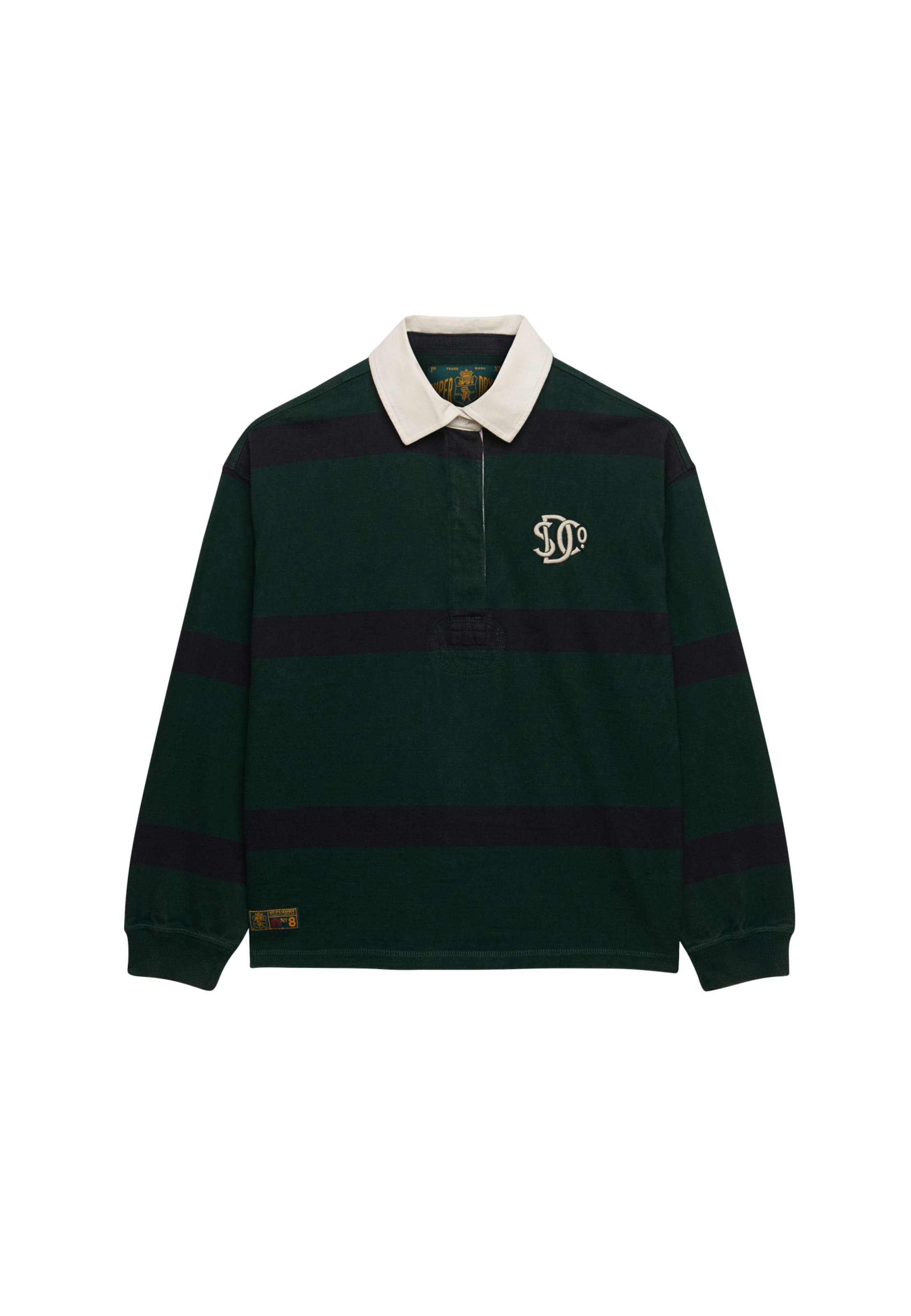 Superdry & Co Poloshirt 'Heritage' in marine / tanne / offwhite, Produktansicht