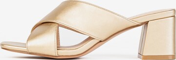 Celena - Zapatos abiertos 'Carah' en oro: frente