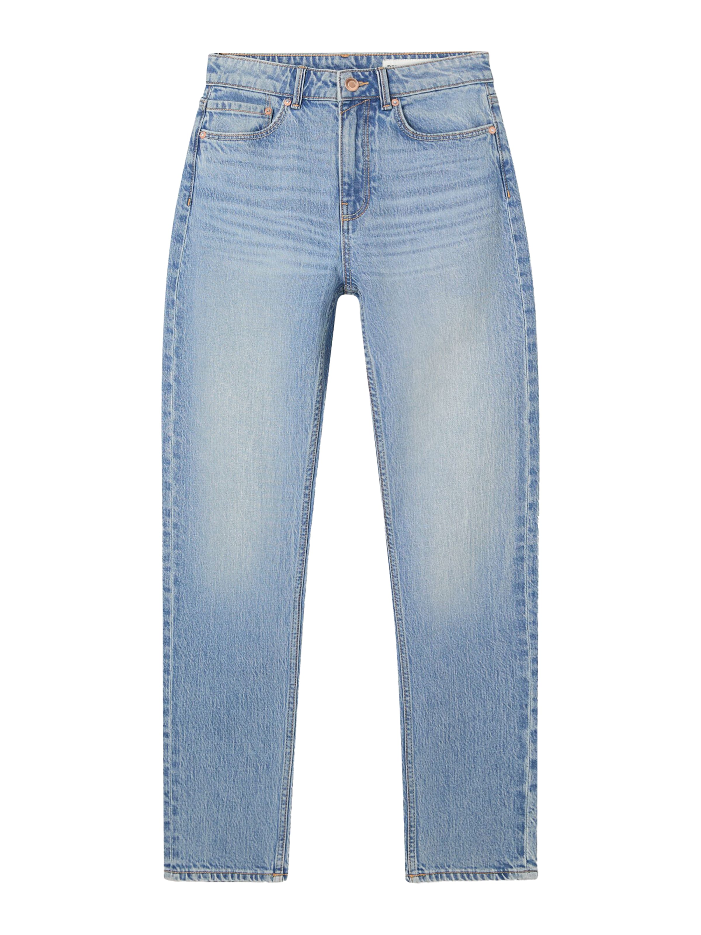 Bershka Regular Jeans in Blue: front