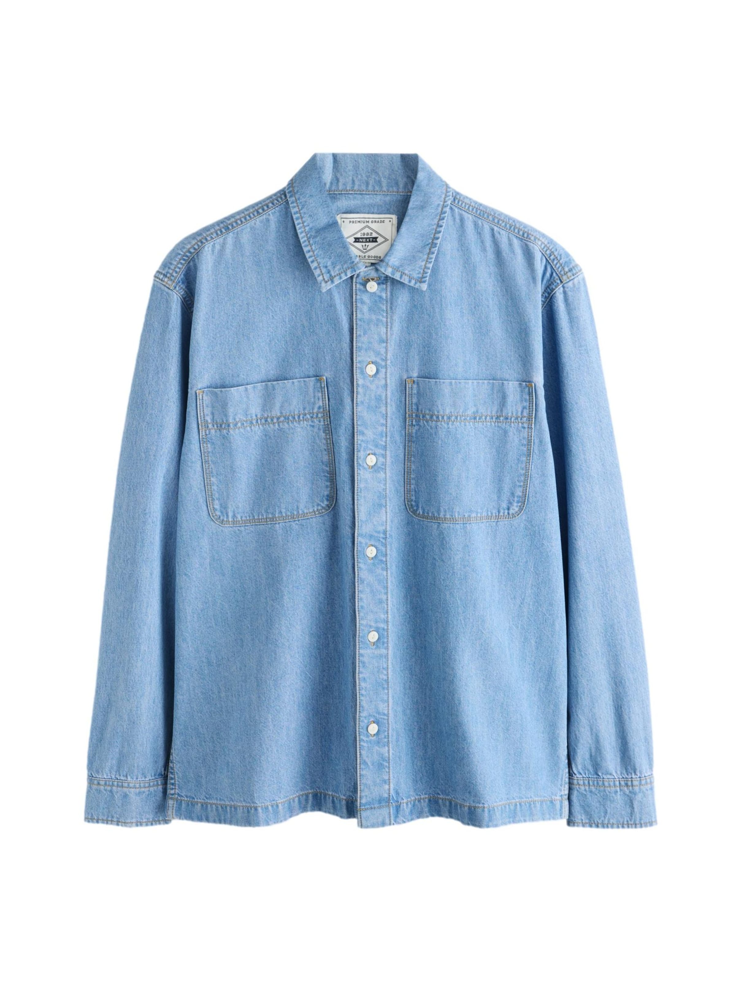 Coupe regular Chemise Next en bleu : devant