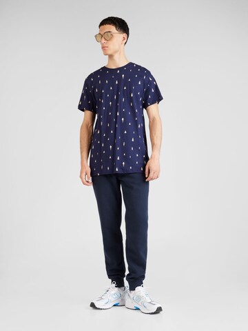 DEDICATED. Shirt 'Stockholm Ditsy Trees' in Blue