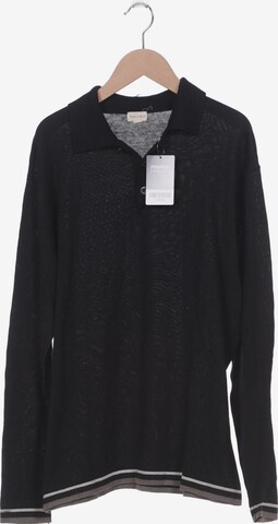 hessnatur Sweater & Cardigan in M-L in Black: front
