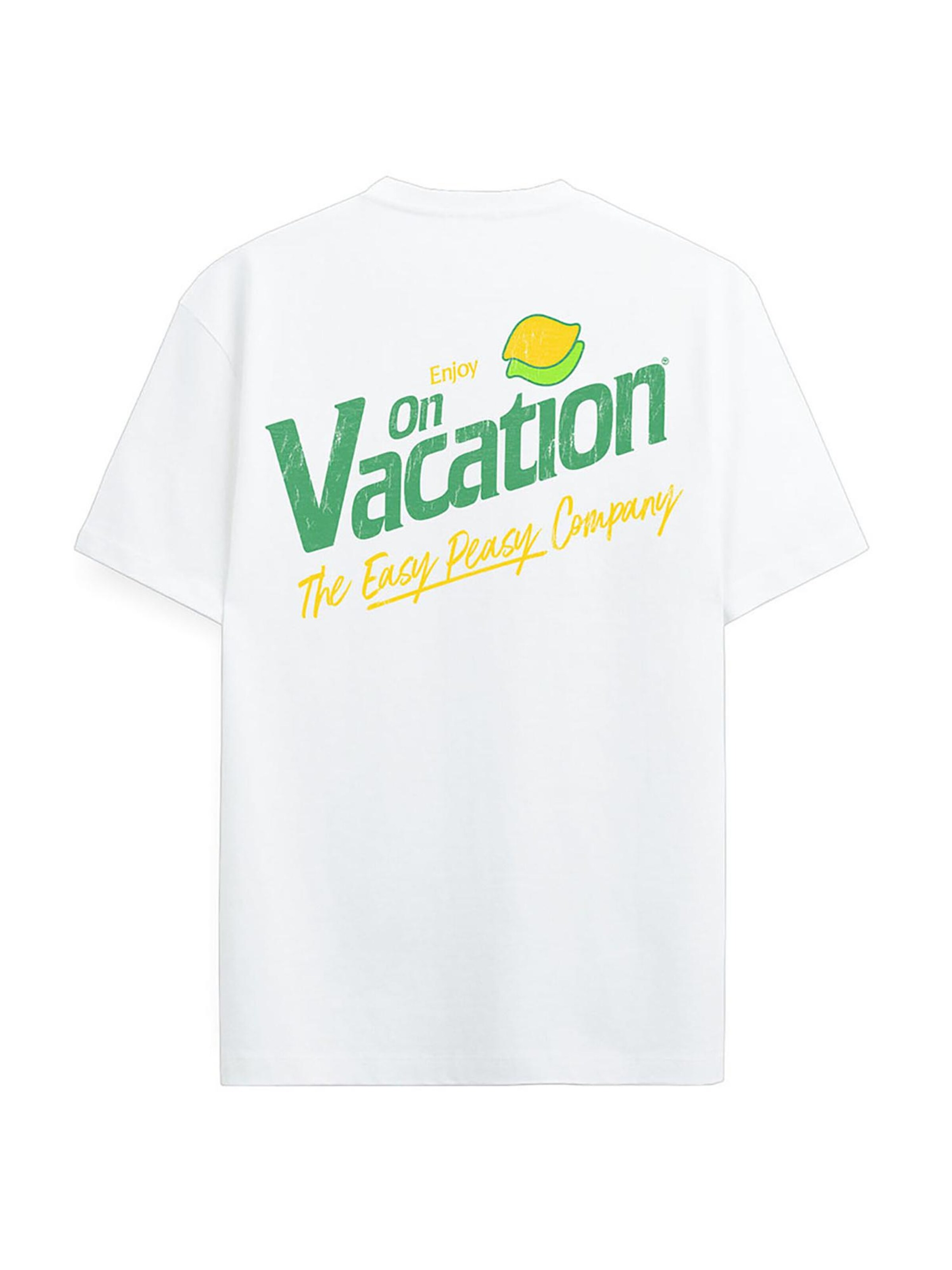 On Vacation Shirt 'Lemonade' in White