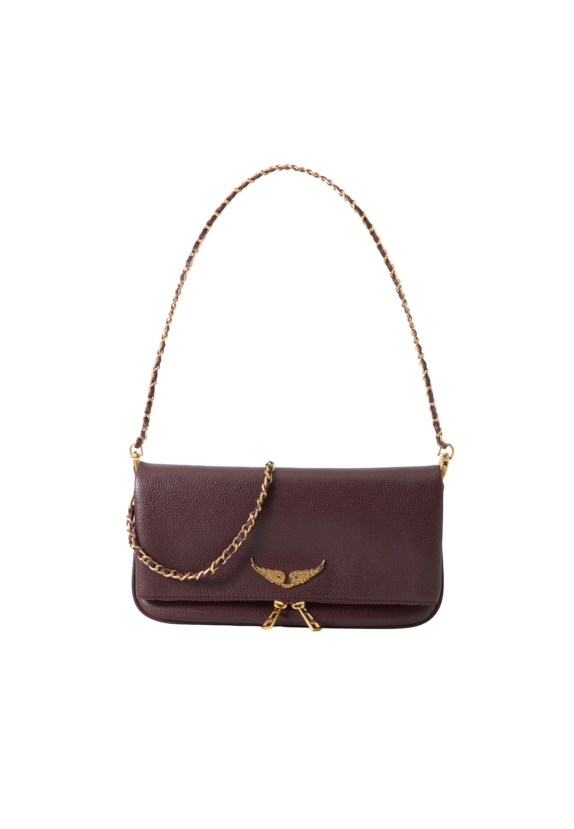 Clutch de la Zadig & Voltaire pe mov: față