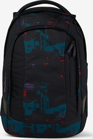 Satch Backpack 'Sleek' in Black: front