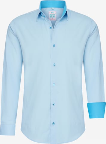 Rusty Neal Hemd in Blau: Vorderseite