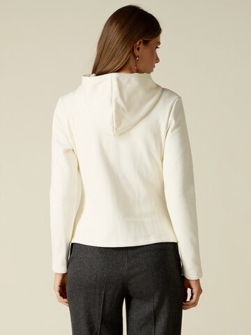 oltre - Sudadera con cremallera en blanco