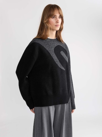 Yahmo Oversizepullover 'Lani' in Grau