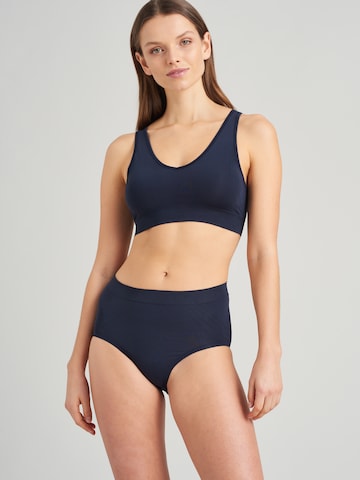 SCHIESSER Bustier mit Cups ' Seamless Technical Stripes ' in Blau