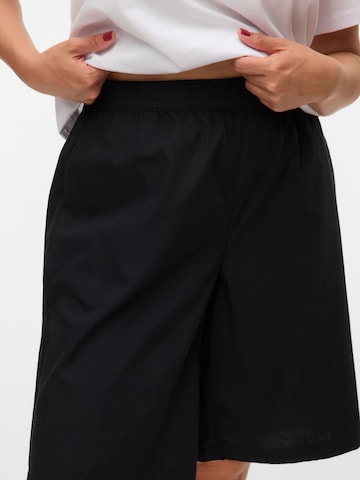 Vero Moda Curve Loosefit Bukser 'VMCJarlotte' i sort