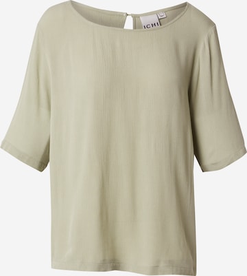 ICHI Blus 'IHMARRAKECH' i grön: framsida