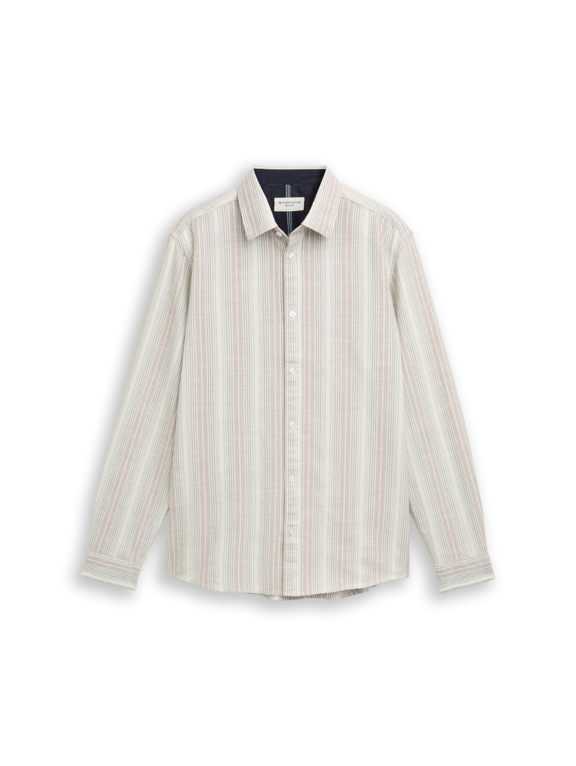 TOM TAILOR Regular fit Overhemd in Wit: voorkant