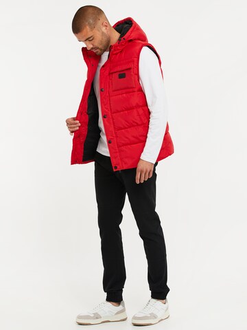 Threadbare Vest 'Ritcher' in Red