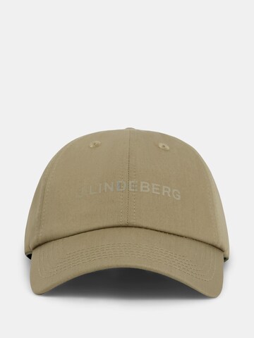 Cappello da baseball 'Elijah' di J.Lindeberg in verde: frontale