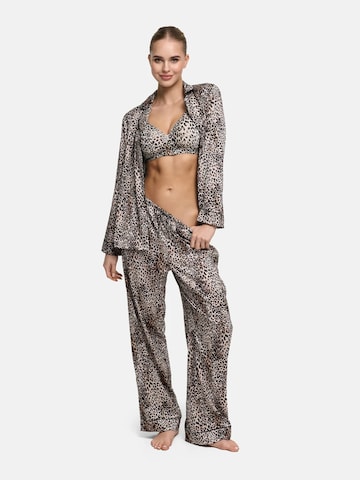 cfab (formerly creamy fabrics) Pyjamasbyxa 'Satin Pyjamahose' i beige: framsida