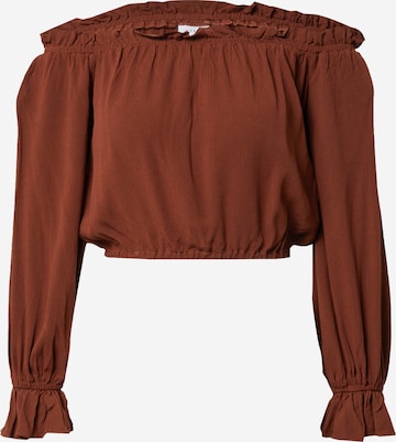 VILA Shirt in Brown: front