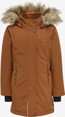 Hummel Performance Jacket 'ALMA' in Brown: front