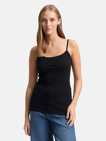 Haut TOM TAILOR DENIM en noir : devant