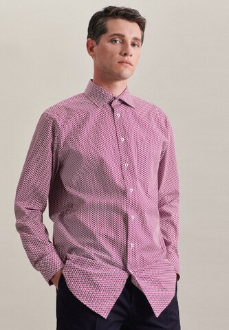 SEIDENSTICKER Slim fit Business Shirt in Pink: front