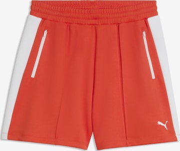 PUMA Sportbroek 'T7' in Rood: voorkant