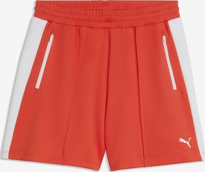 PUMA Sporthose 'T7' in S/Regular in feuerrot / weiß, Produktansicht