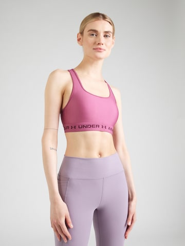 UNDER ARMOURBustier Sportski grudnjak - crvena boja: prednji dio