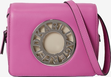 Karl Lagerfeld Чанта за през рамо тип преметка в розово: отпред