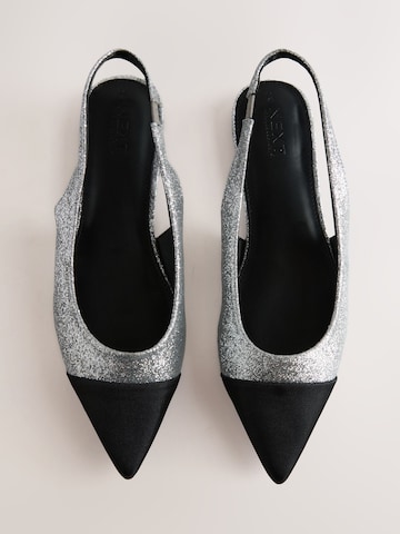 Next - Zapatos destalonado en plata