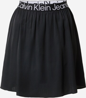 Calvin Klein Jeans Rok in Zwart: voorkant