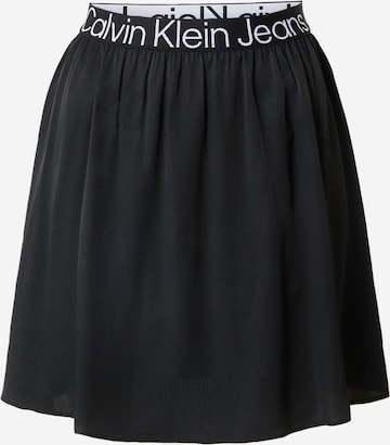 Jupe Calvin Klein Jeans en noir : devant