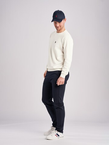 U.S. POLO ASSN. Pullover 'Adair' i hvid