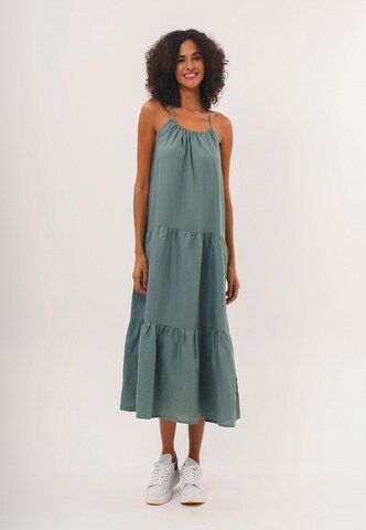 FRESHLIONS Sommerkleid 'Jeanna' in Blau: Vorderseite