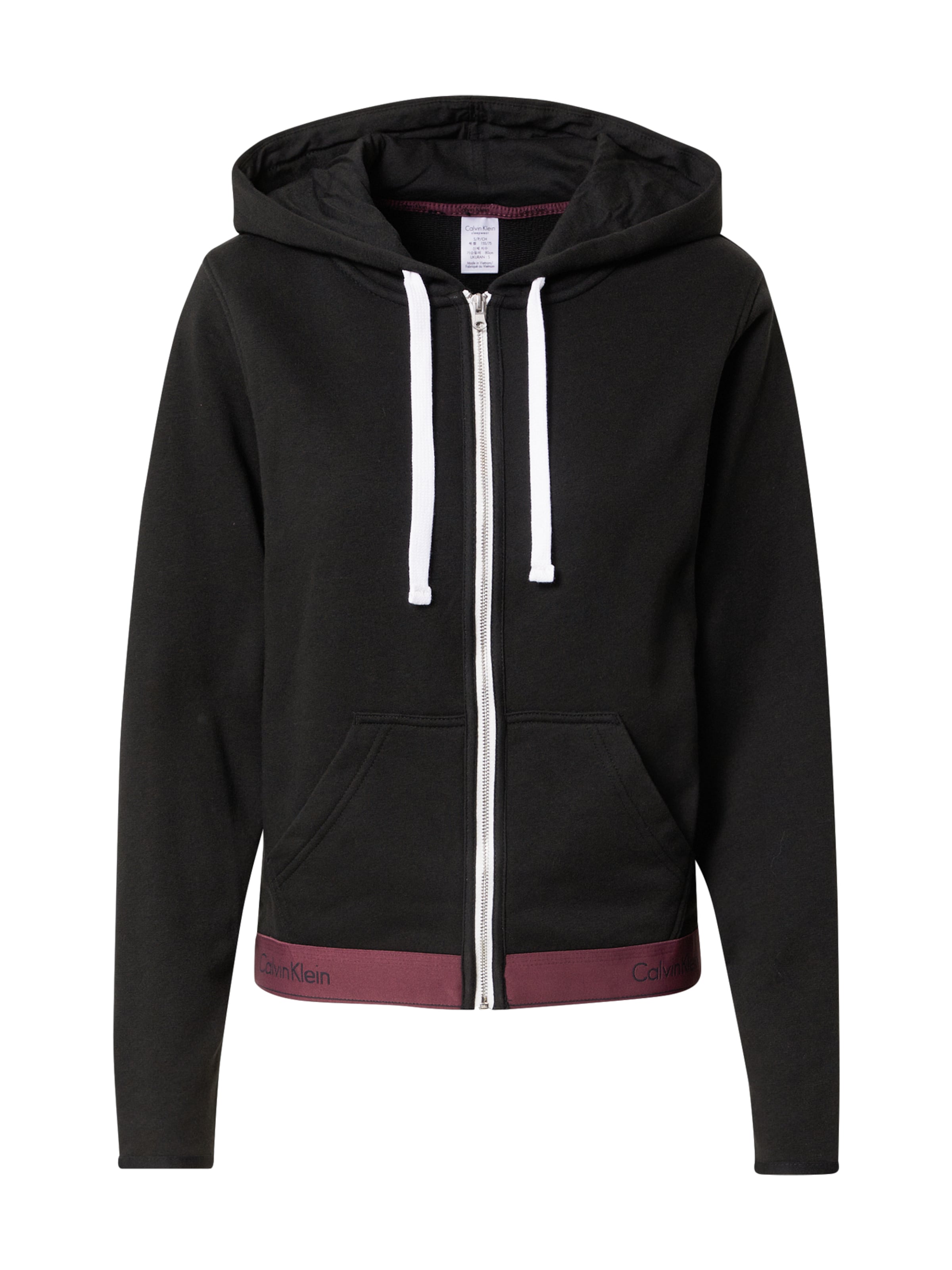 Frauen Sweat Calvin Klein Underwear Sweatjacke in Schwarz - HC42491 Frauen Sweat Calvin Klein Underwear Sweatjacke in Schwarz - HC42491