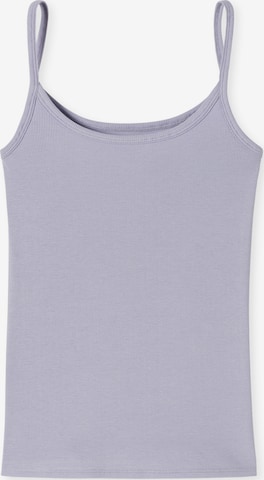 SCHIESSER Top 'Pure Rib' in Purple: front