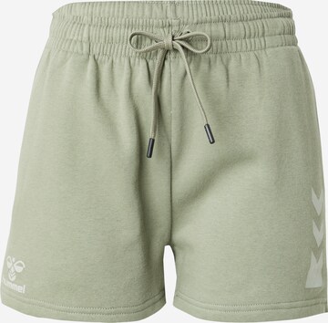 Hummel - regular Pantalón deportivo 'Active' en verde: frente