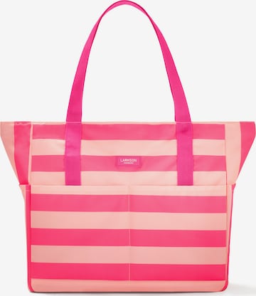 LARKSON Strandtas 'Linn' in Roze: voorkant