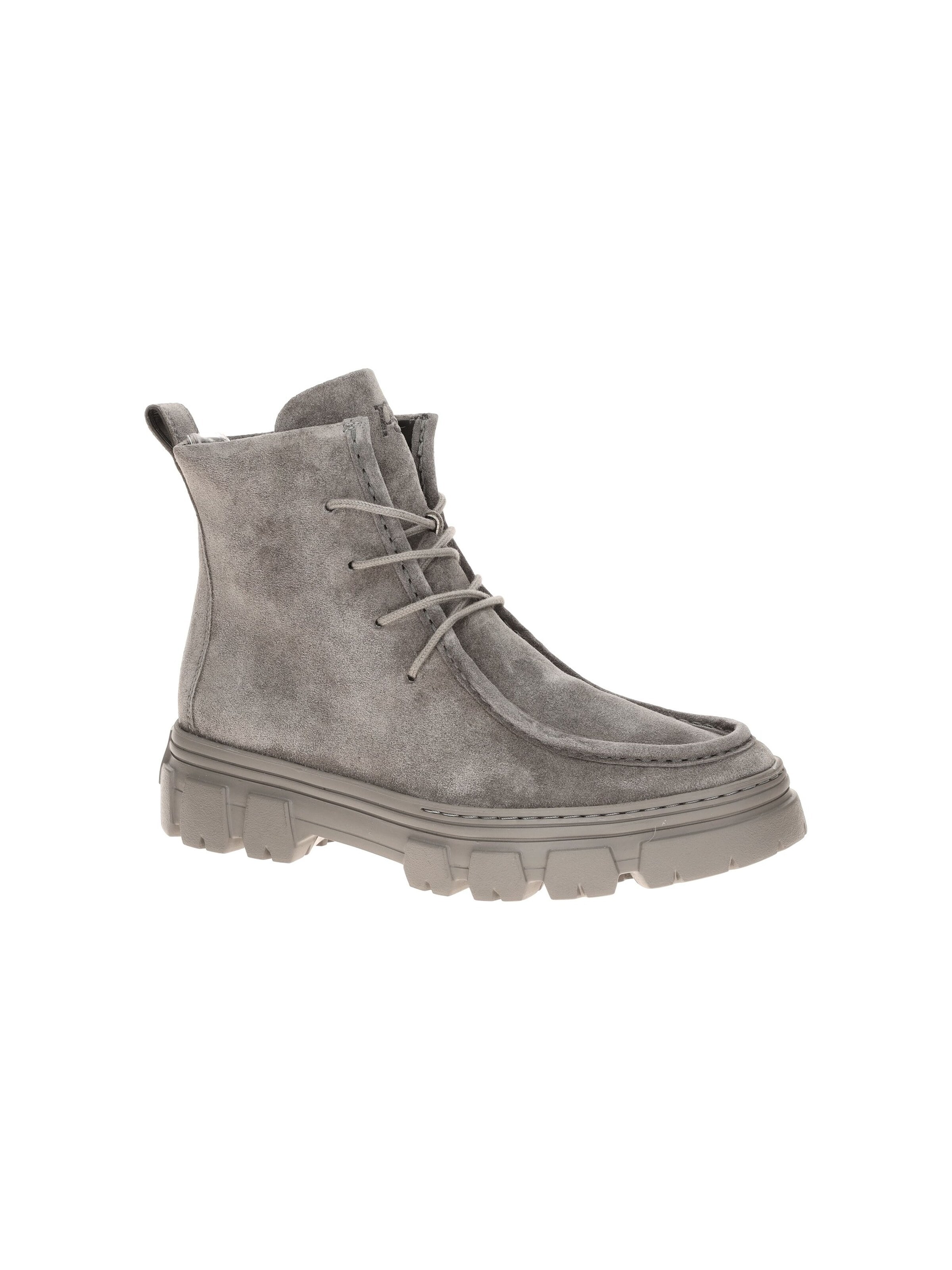 Paul Green Boots 'Paul Green Stiefel Boots grau Velour Mokassin 5499' in Grey: front