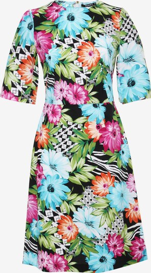 Madam-T Sommerkleid 'SANATA' in hellblau / schwarz, Produktansicht