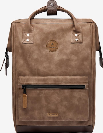 Cabaia Backpack 'Adventurer' in Brown: front