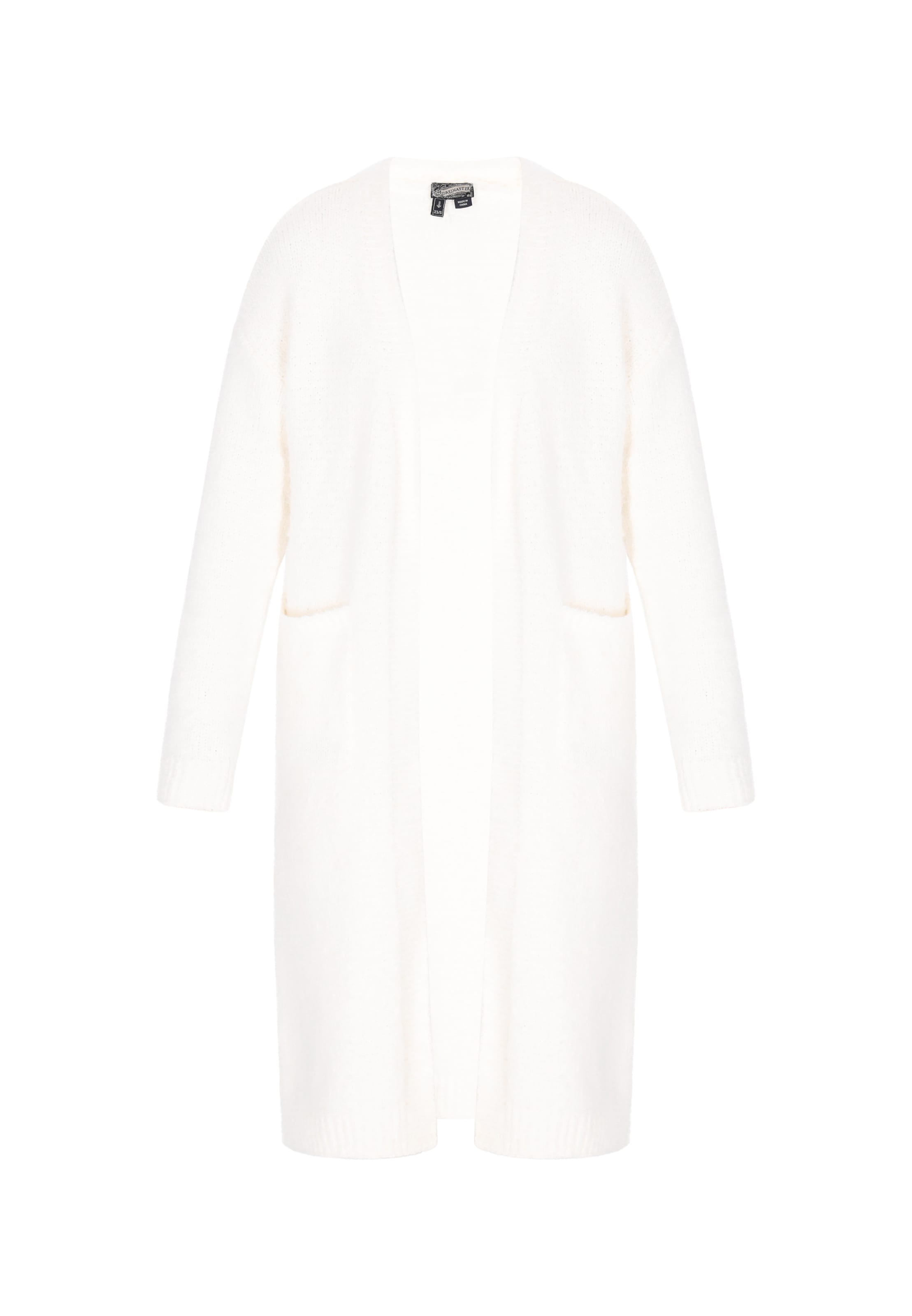 DreiMaster VintageDuži kardigan - bijela boja: prednji dio