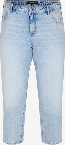 Zizzi Regular Jeans in Blue: front
