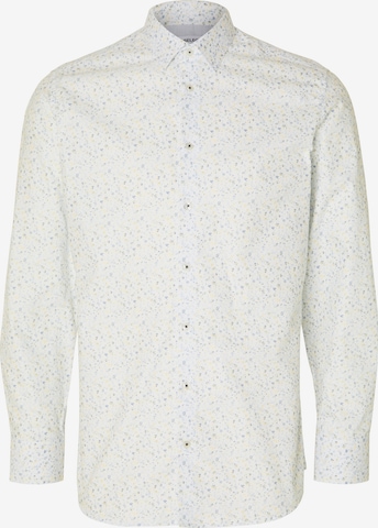 SELECTED HOMME Button Up Shirt 'Soho' in White: front