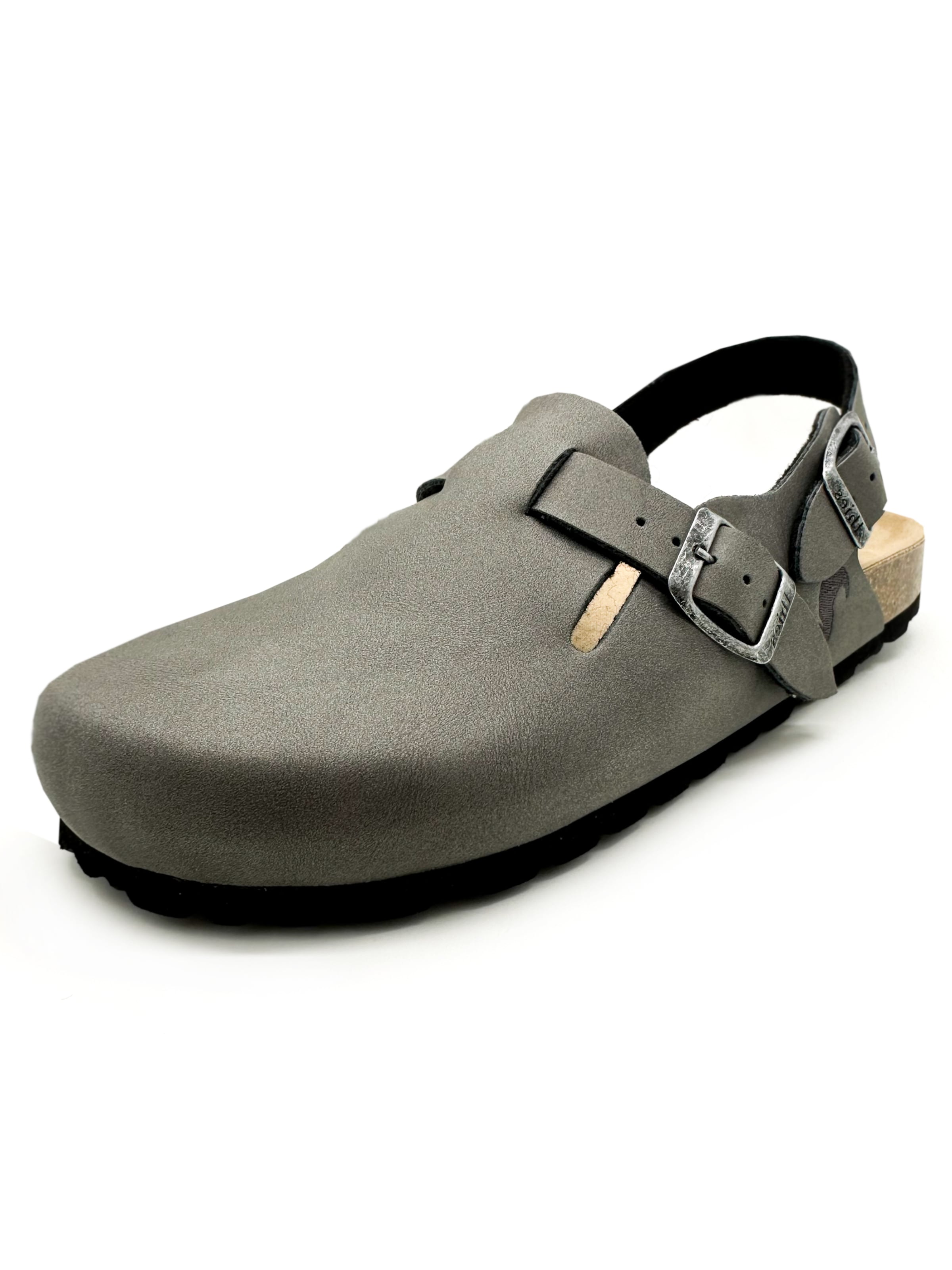 thies Clogs 'thies 1856 ® Eco Bio Backstrap Clog'‌‌‌‌‌‌ in Grau: Vorderseite