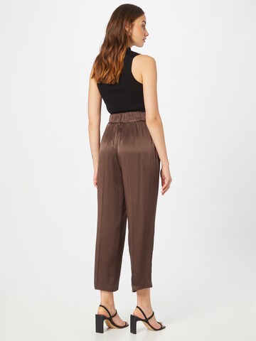 s.Oliver BLACK LABEL Wide leg Pleat-Front Pants in Brown
