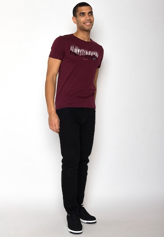GREENBOMB Shirt 'Nature Forest Couple' in Rood