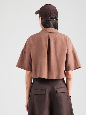 Chemisier Tally Weijl en marron