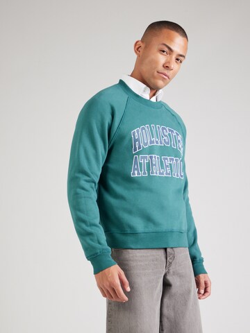 HOLLISTER Sweatshirt in Green: front