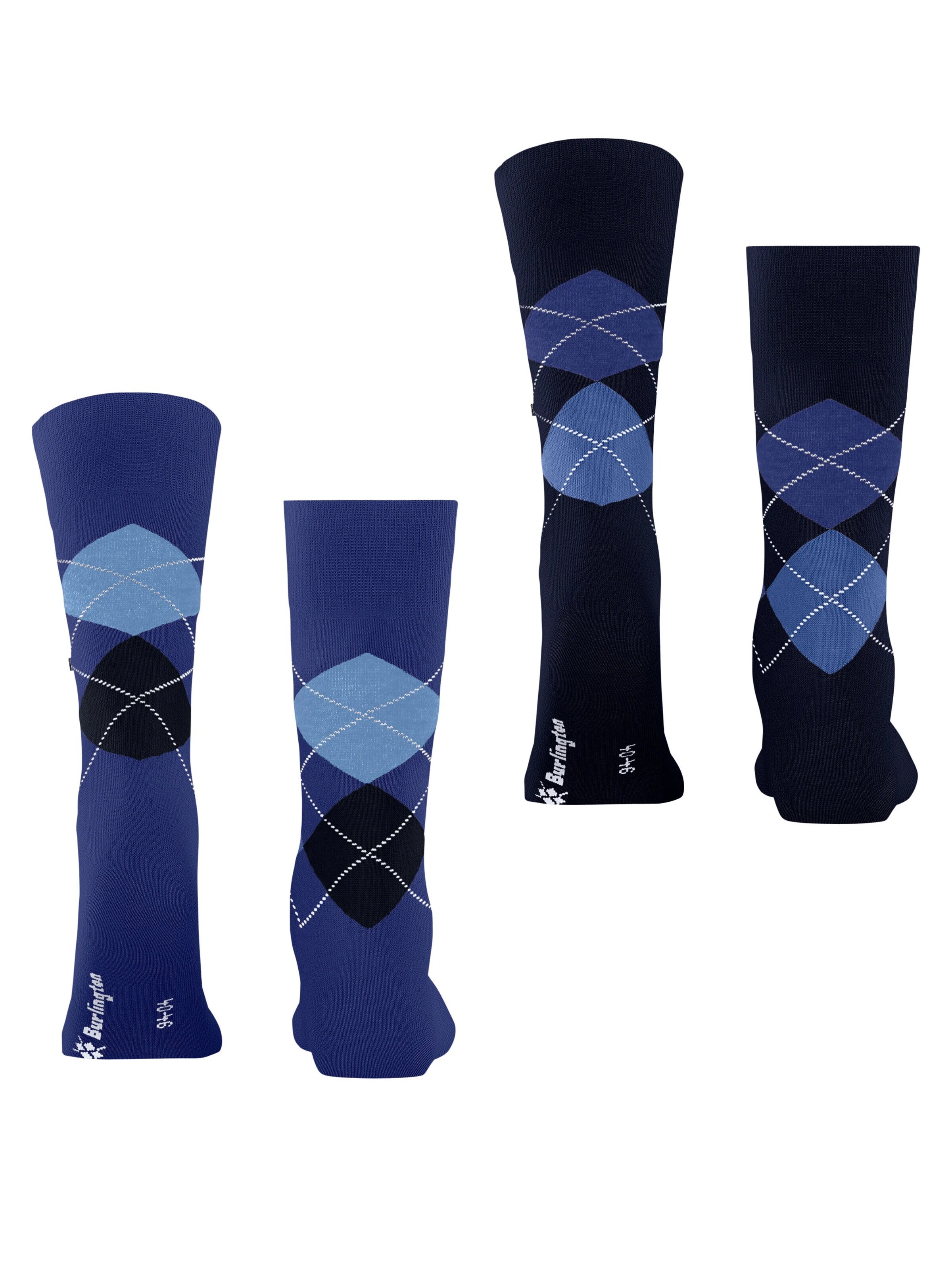 BURLINGTON Socks 'Everyday Argyle' in Blue