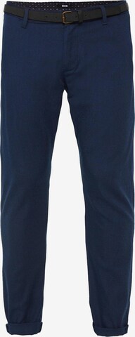 Coupe slim Pantalon chino WE Fashion en bleu : devant